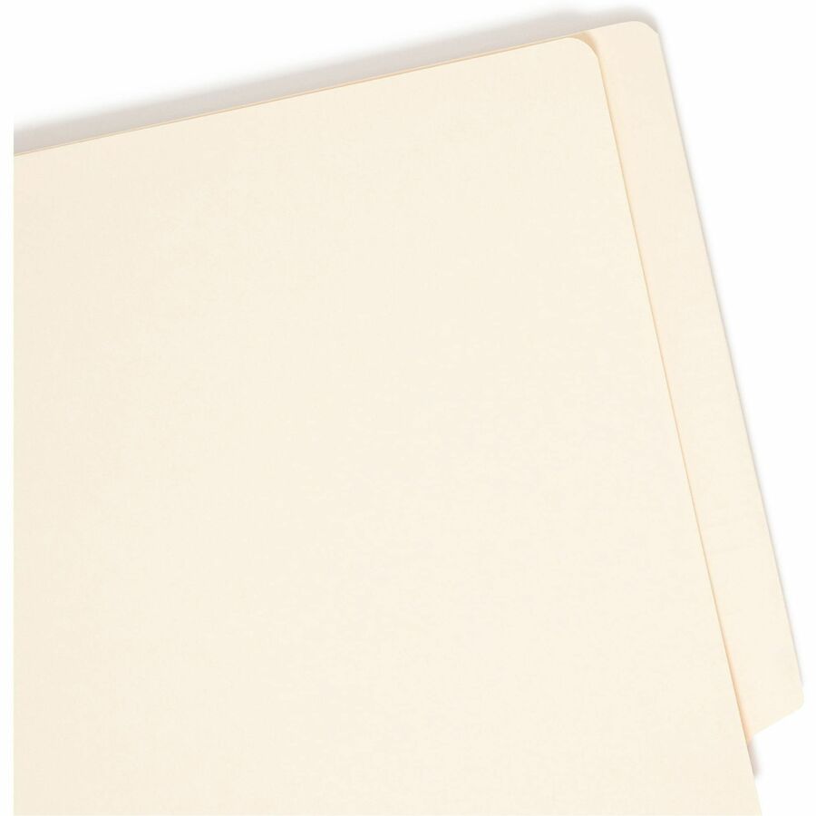 Heavyweight Manila End Tab Expansion Folders, Straight Tabs, Letter Size, 1.5" Expansion, 50/Box