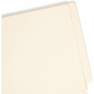Heavyweight Manila End Tab Expansion Folders, Straight Tabs, Letter Size, 1.5" Expansion, 50/Box