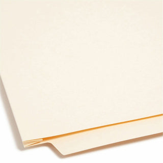 Heavyweight Manila End Tab Expansion Folders, Straight Tabs, Letter Size, 1.5" Expansion, 50/Box