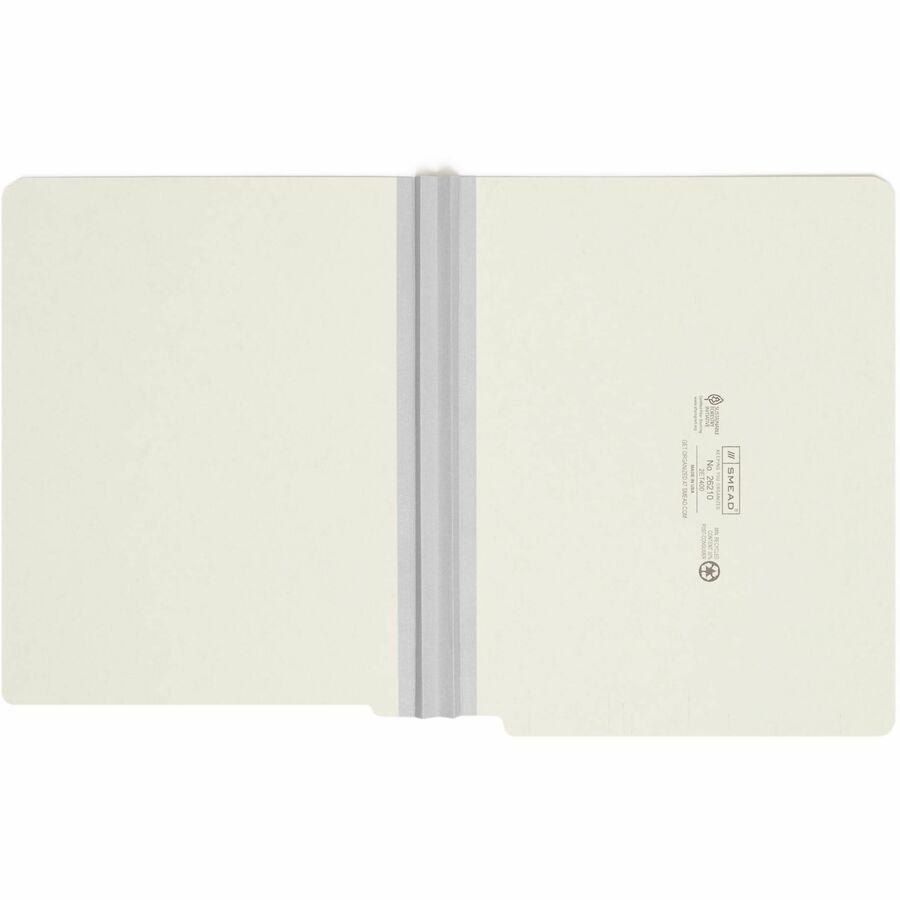 Extra-Heavy Recycled Pressboard End Tab Folders, Straight Tabs, Letter Size, 2" Expansion, Gray-Green, 25/Box