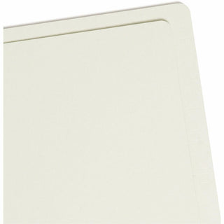 Extra-Heavy Recycled Pressboard End Tab Folders, Straight Tabs, Letter Size, 2" Expansion, Gray-Green, 25/Box