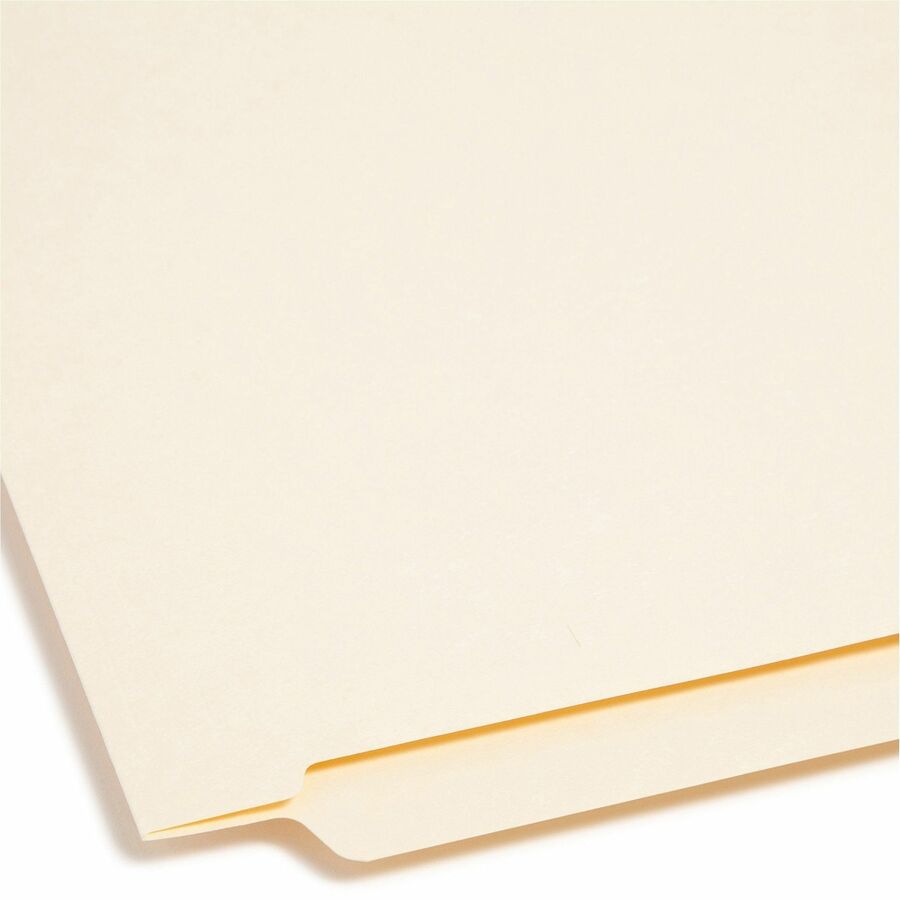 Heavyweight Manila End Tab Folders, 9.5" High Front, Reinforced Straight Tabs, Legal Size, 0.75" Expansion, Manila, 100/Box