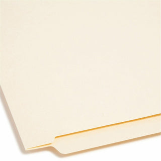 Heavyweight Manila End Tab Folders, 9.5" High Front, Reinforced Straight Tabs, Legal Size, 0.75" Expansion, Manila, 100/Box