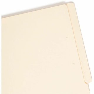 Heavyweight Manila End Tab Folders, 9.5" High Front, Reinforced Straight Tabs, Legal Size, 0.75" Expansion, Manila, 100/Box