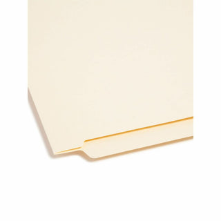Heavyweight Manila End Tab Folders, 9.5" High Front, Reinforced Straight Tabs, Legal Size, 0.75" Expansion, Manila, 100/Box