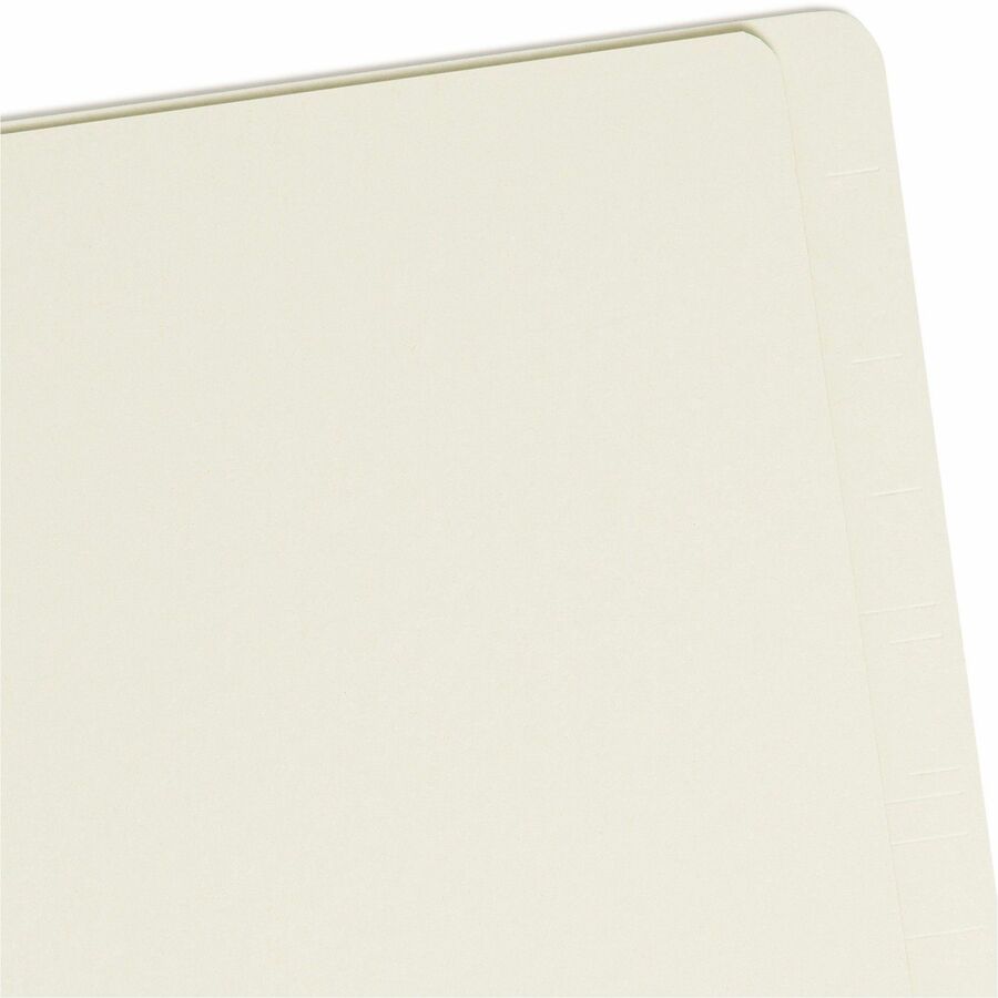 End Tab Pressboard Classification Folders, Four SafeSHIELD Fasteners, 2" Expansion, 1 Divider, Legal Size, Gray-Green, 10/Box