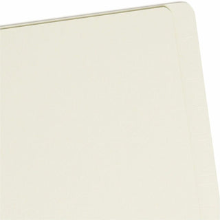End Tab Pressboard Classification Folders, Four SafeSHIELD Fasteners, 2" Expansion, 1 Divider, Legal Size, Gray-Green, 10/Box