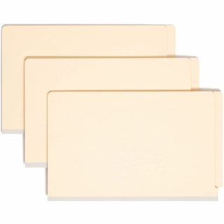 Smead Legal Recycled Classification Folder - 8 1/2" x 14" - 2" Expansion - 2 x 2B Fastener(s) - 2" Fastener Capacity for Folder - End Tab Location - 2 Divider(s) - Pressboard - Manila - 10% Recycled - 10 / Box