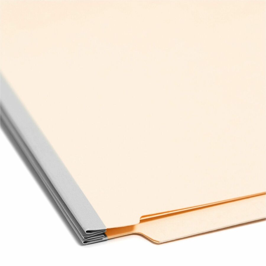 Smead Legal Recycled Classification Folder - 8 1/2" x 14" - 2" Expansion - 2 x 2B Fastener(s) - 2" Fastener Capacity for Folder - End Tab Location - 2 Divider(s) - Pressboard - Manila - 10% Recycled - 10 / Box