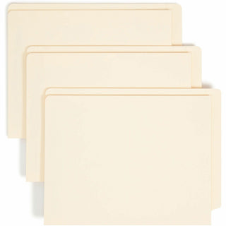Heavyweight End Tab Fastener Folders, Interior Front-Cover Pocket, 0.75" Expansion, 1 Fastener, Letter Size, Manila, 50/Box