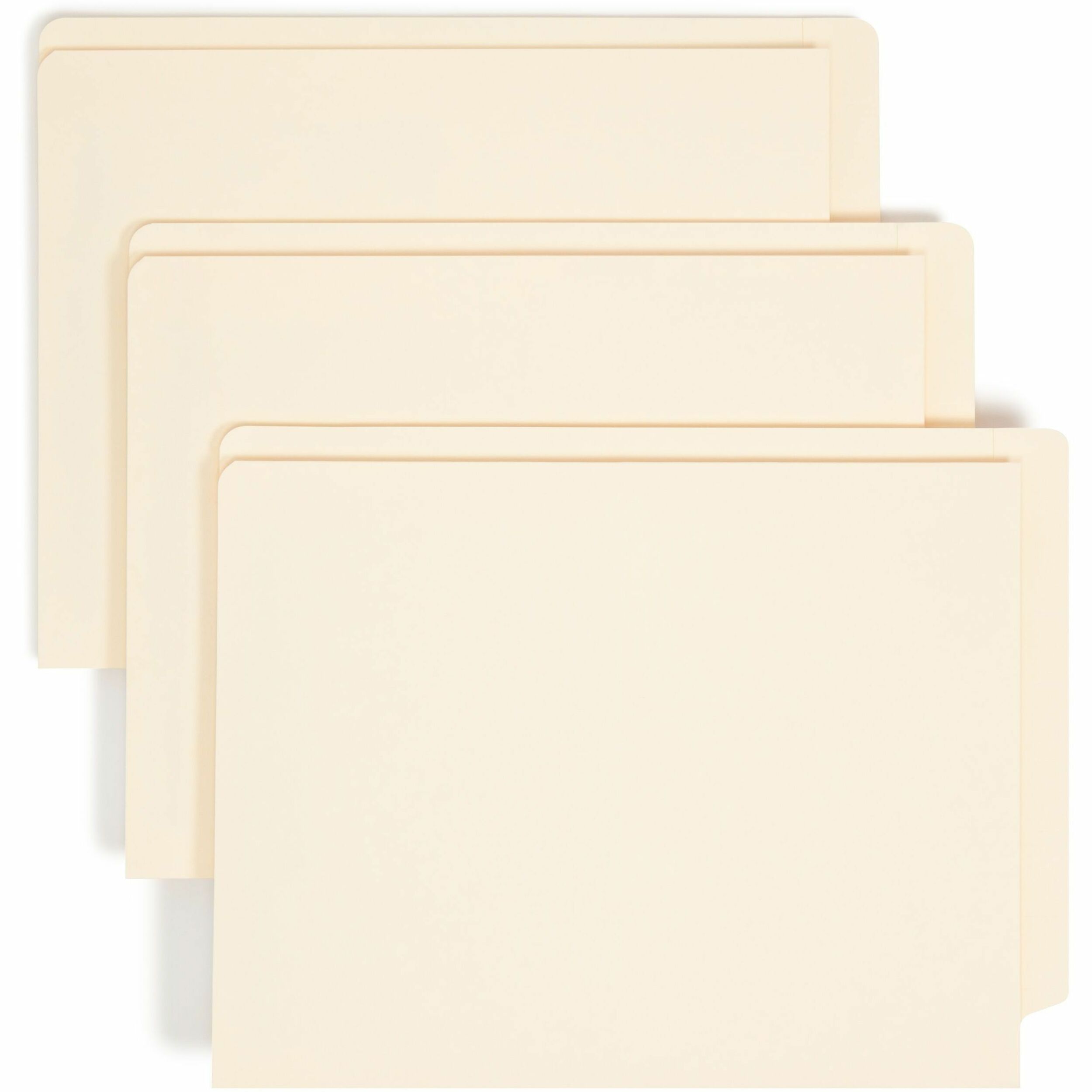 Heavyweight End Tab Fastener Folders, Interior Front-Cover Pocket, 0.75" Expansion, 1 Fastener, Letter Size, Manila, 50/Box