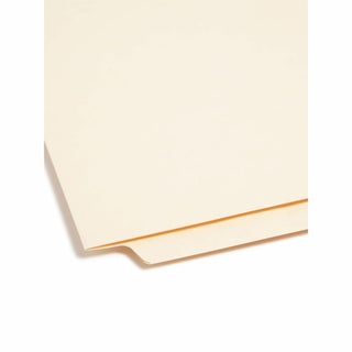 Heavyweight End Tab Fastener Folders, Interior Front-Cover Pocket, 0.75" Expansion, 1 Fastener, Letter Size, Manila, 50/Box