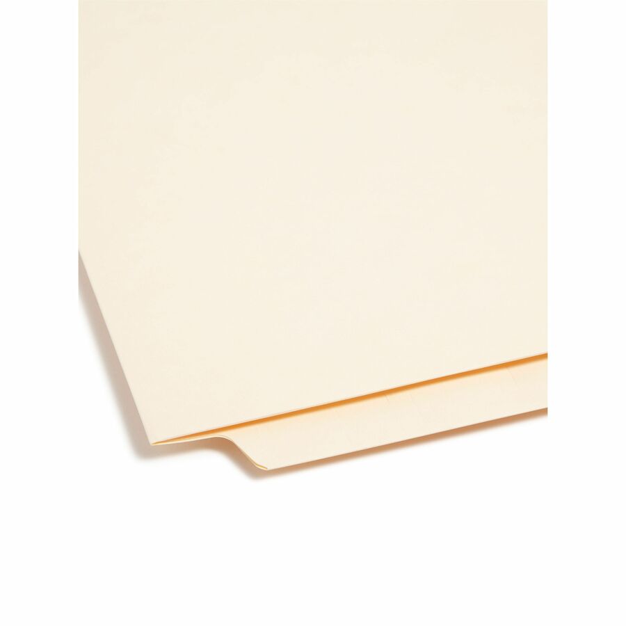 Heavyweight End Tab Fastener Folders, Interior Front-Cover Pocket, 0.75" Expansion, 1 Fastener, Letter Size, Manila, 50/Box