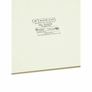 Smead 100% Recycled Filing Guides with Vertical Extra-Wide Blank Tab - Printed Tab(s) - Character - A-Z - 25 Tab(s)/Set0.50" Tab Width - Letter - Gray Metal, Green Pressboard Tab(s) - Recycled - 25 / Set