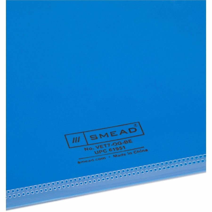 Colored Poly Out Guides with Pockets, 1/3-Cut End Tab, Out, 8.5 x 11, Blue, 25/Box