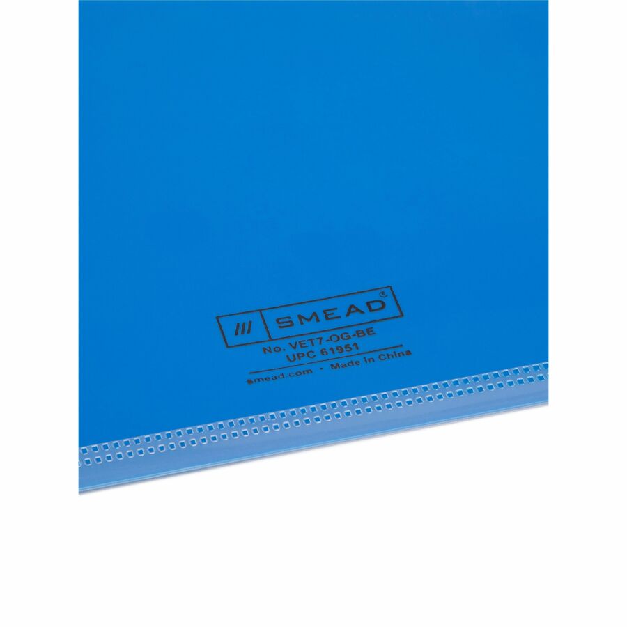 Colored Poly Out Guides with Pockets, 1/3-Cut End Tab, Out, 8.5 x 11, Blue, 25/Box