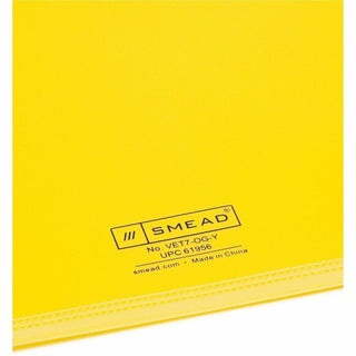 Colored Poly Out Guides with Pockets, 1/3-Cut End Tab, Out, 8.5 x 11, Yellow, 25/Box