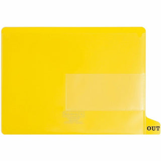 Colored Poly Out Guides with Pockets, 1/3-Cut End Tab, Out, 8.5 x 11, Yellow, 25/Box