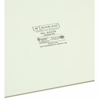 100% Recycled End Tab Pressboard Guides with Metal Tabs, 1/3-Cut End Tab, A to Z, 8.5 x 14, Green, 25/Set