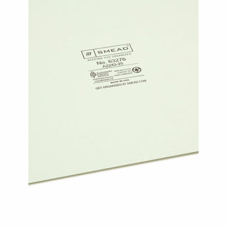 100% Recycled End Tab Pressboard Guides with Metal Tabs, 1/3-Cut End Tab, A to Z, 8.5 x 14, Green, 25/Set