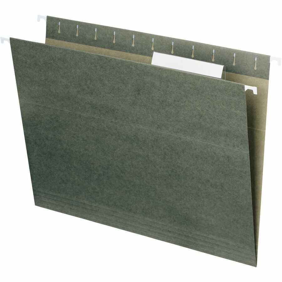 Hanging Folders, Letter Size, 1/3-Cut Tabs, Standard Green, 25/Box