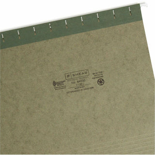 Hanging Folders, Letter Size, 1/3-Cut Tabs, Standard Green, 25/Box