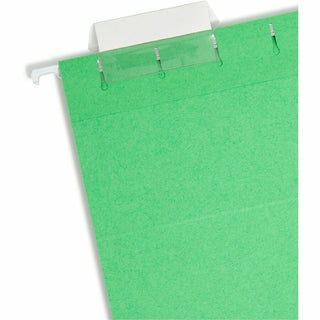 Colored Hanging File Folders with 1/5 Cut Tabs, Letter Size, 1/5-Cut Tabs, Green, 25/Box