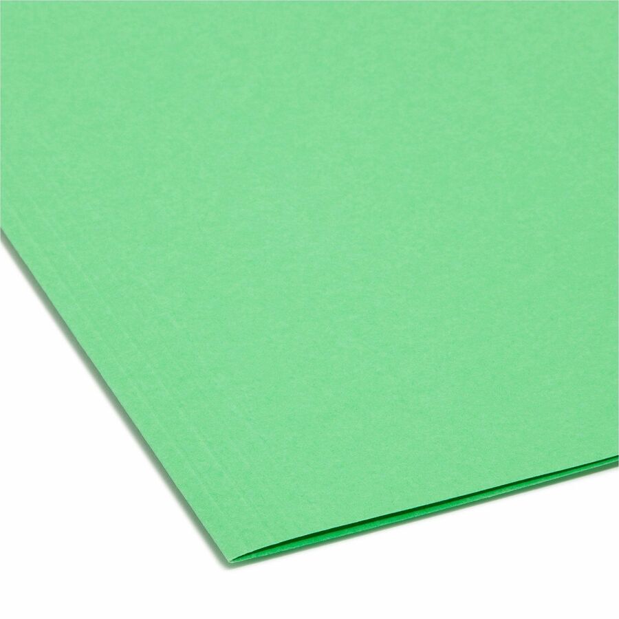 Colored Hanging File Folders with 1/5 Cut Tabs, Letter Size, 1/5-Cut Tabs, Green, 25/Box