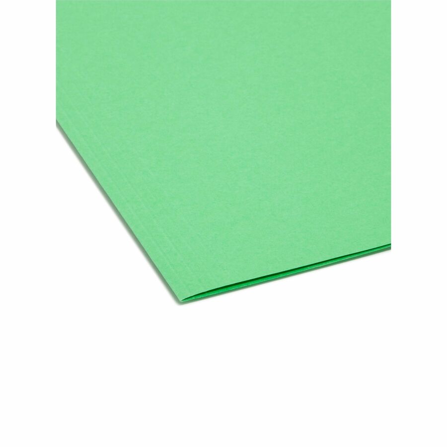 Colored Hanging File Folders with 1/5 Cut Tabs, Letter Size, 1/5-Cut Tabs, Green, 25/Box