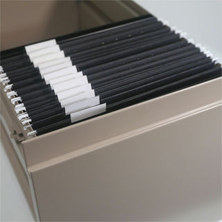 Colored Hanging File Folders with 1/5 Cut Tabs, Letter Size, 1/5-Cut Tabs, Black, 25/Box