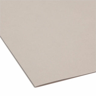 Colored Hanging File Folders with 1/5 Cut Tabs, Letter Size, 1/5-Cut Tabs, Gray, 25/Box