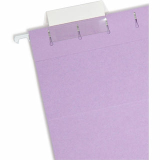 Colored Hanging File Folders with 1/5 Cut Tabs, Letter Size, 1/5-Cut Tabs, Lavender, 25/Box
