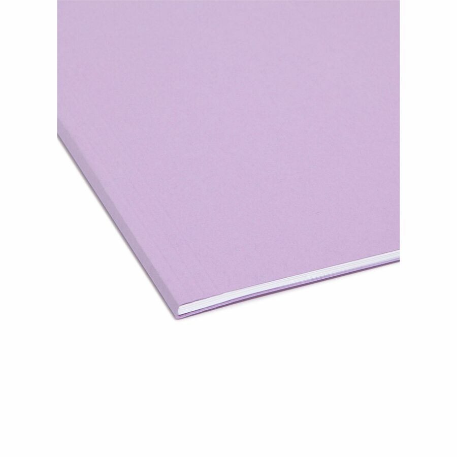 Colored Hanging File Folders with 1/5 Cut Tabs, Letter Size, 1/5-Cut Tabs, Lavender, 25/Box