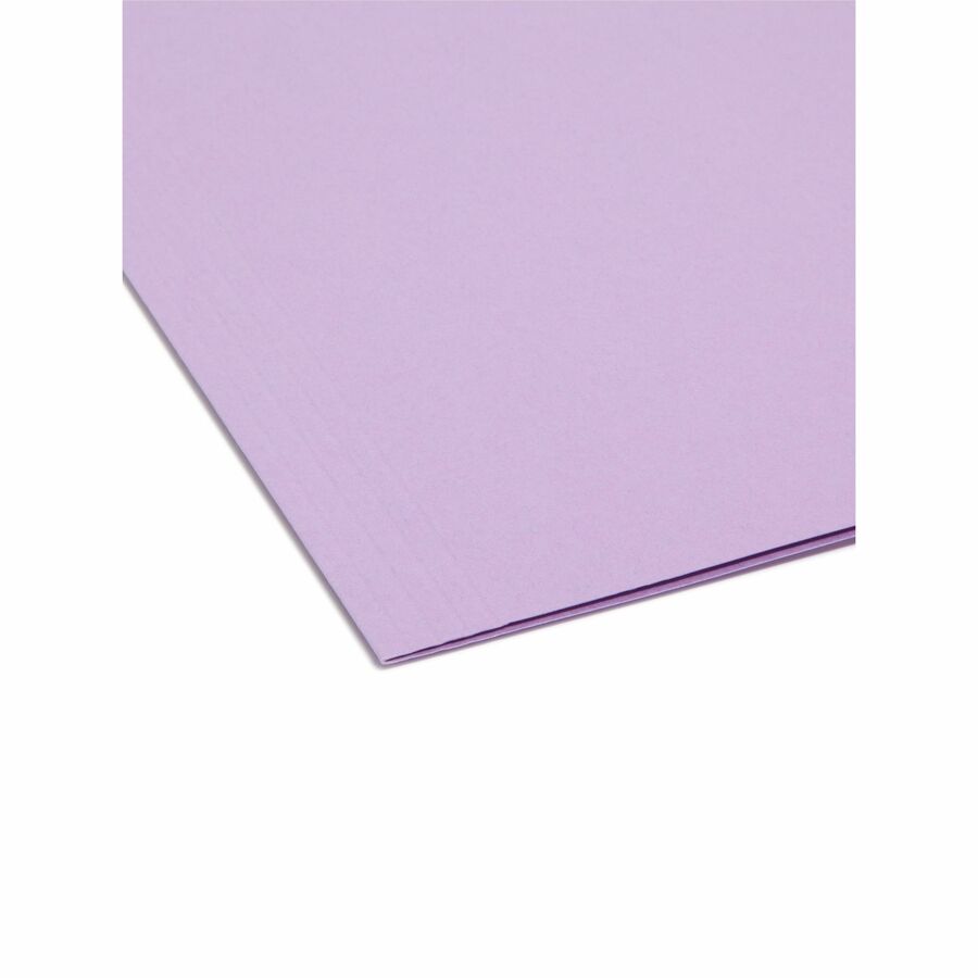 Colored Hanging File Folders with 1/5 Cut Tabs, Letter Size, 1/5-Cut Tabs, Lavender, 25/Box
