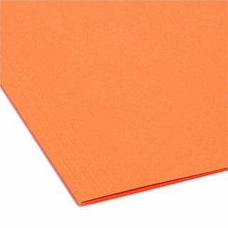 Colored Hanging File Folders with 1/5 Cut Tabs, Letter Size, 1/5-Cut Tabs, Orange, 25/Box