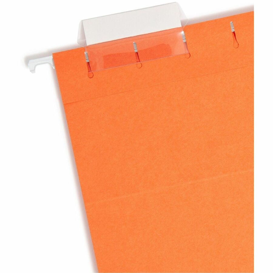 Colored Hanging File Folders with 1/5 Cut Tabs, Letter Size, 1/5-Cut Tabs, Orange, 25/Box