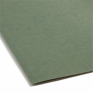 Box Bottom Hanging File Folders, 1" Capacity, Letter Size, Standard Green, 25/Box