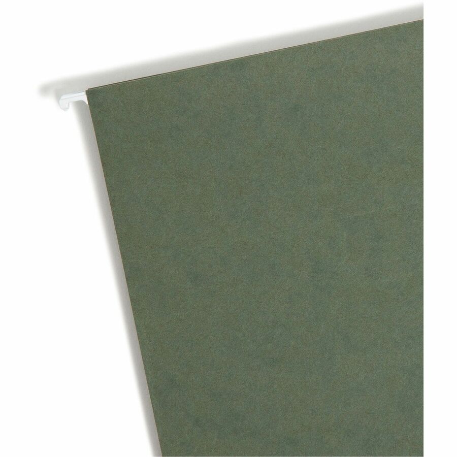 Box Bottom Hanging File Folders, 1" Capacity, Letter Size, Standard Green, 25/Box