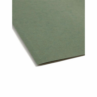 Box Bottom Hanging File Folders, 1" Capacity, Letter Size, Standard Green, 25/Box