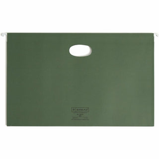 Hanging Pockets with Full-Height Gusset, 1 Section, 1.75" Capacity, Legal Size, Standard Green, 25/Box