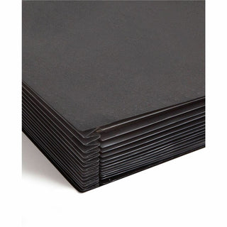 Smead Letter Expanding File - 8 1/2" x 11" - 7/8" Expansion - 13 Pocket(s) - 12 Divider(s) - Polypropylene - Black - 1 Each