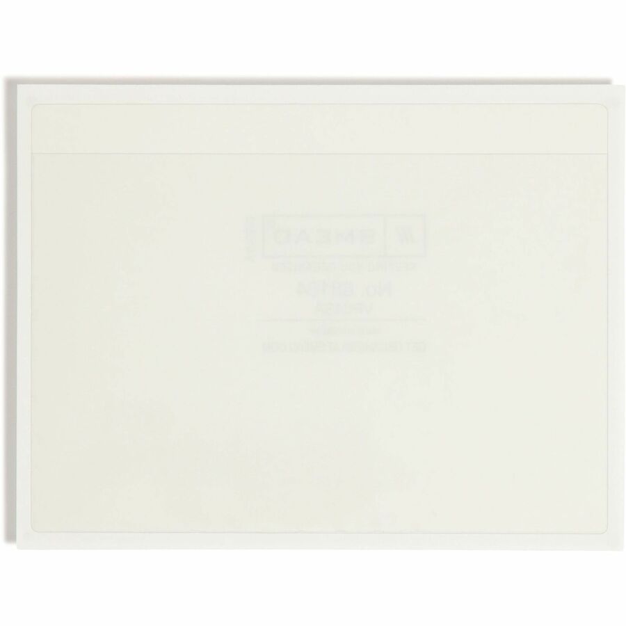 Self-Adhesive Poly Pockets, Top Load, 6.25 x 4.56, Clear, 100/Box