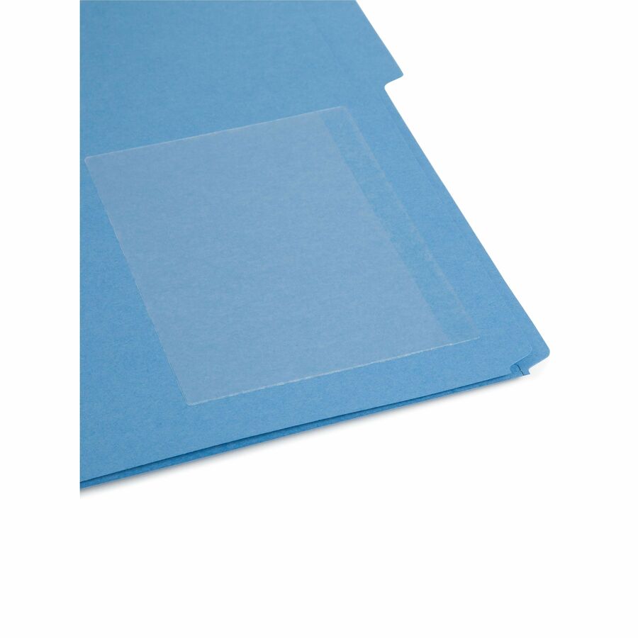 Self-Adhesive Poly Pockets, Top Load, 6.25 x 4.56, Clear, 100/Box