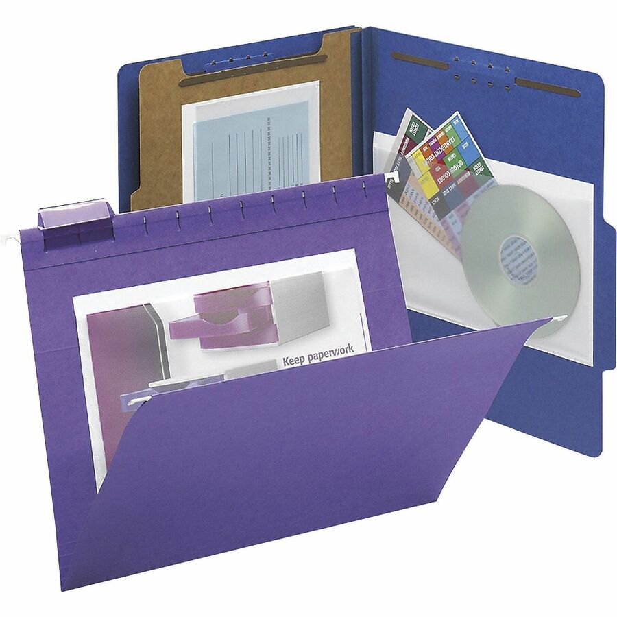 Self-Adhesive Poly Pockets, Top Load, 9 x 5.56, Clear, 100/Box