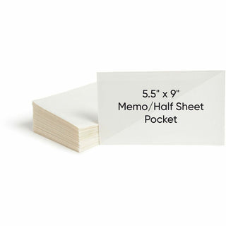 Self-Adhesive Poly Pockets, Top Load, 9 x 5.56, Clear, 100/Box