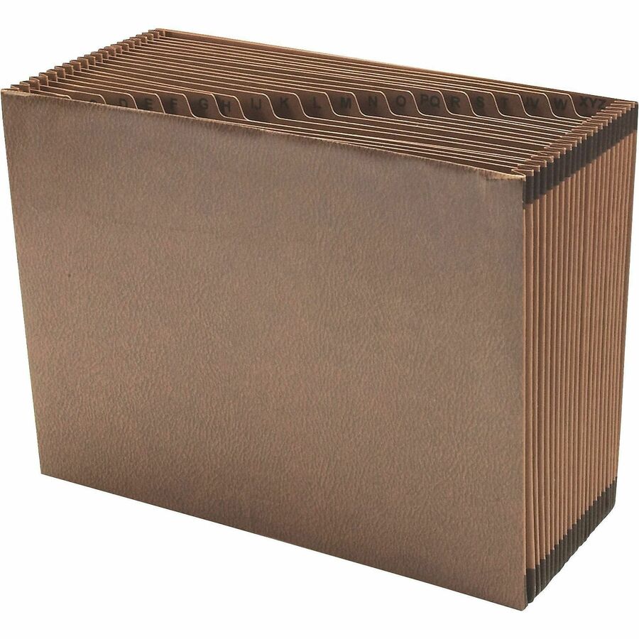 TUFF Expanding Open-Top Stadium File, 21 Sections, 1/21-Cut Tabs, Letter Size, Redrope