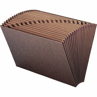 TUFF Expanding Open-Top Stadium File, 21 Sections, 1/21-Cut Tabs, Legal Size, Redrope