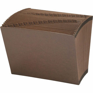 TUFF Expanding Open-Top Stadium File, 31 Sections, 1/31-Cut Tabs, Letter Size, Redrope