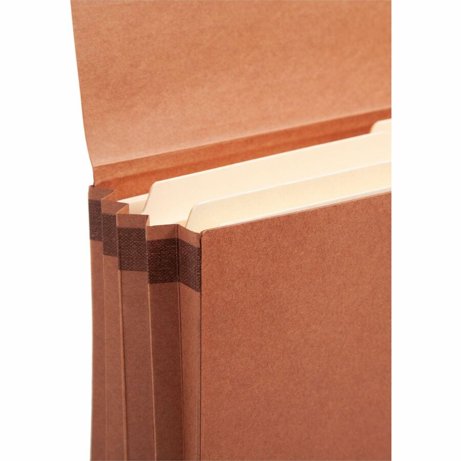 Redrope Expanding Wallets, 3.5" Expansion, 1 Section, Cloth Tie Closure, Legal Size (9.5" x 14.75"), Redrope
