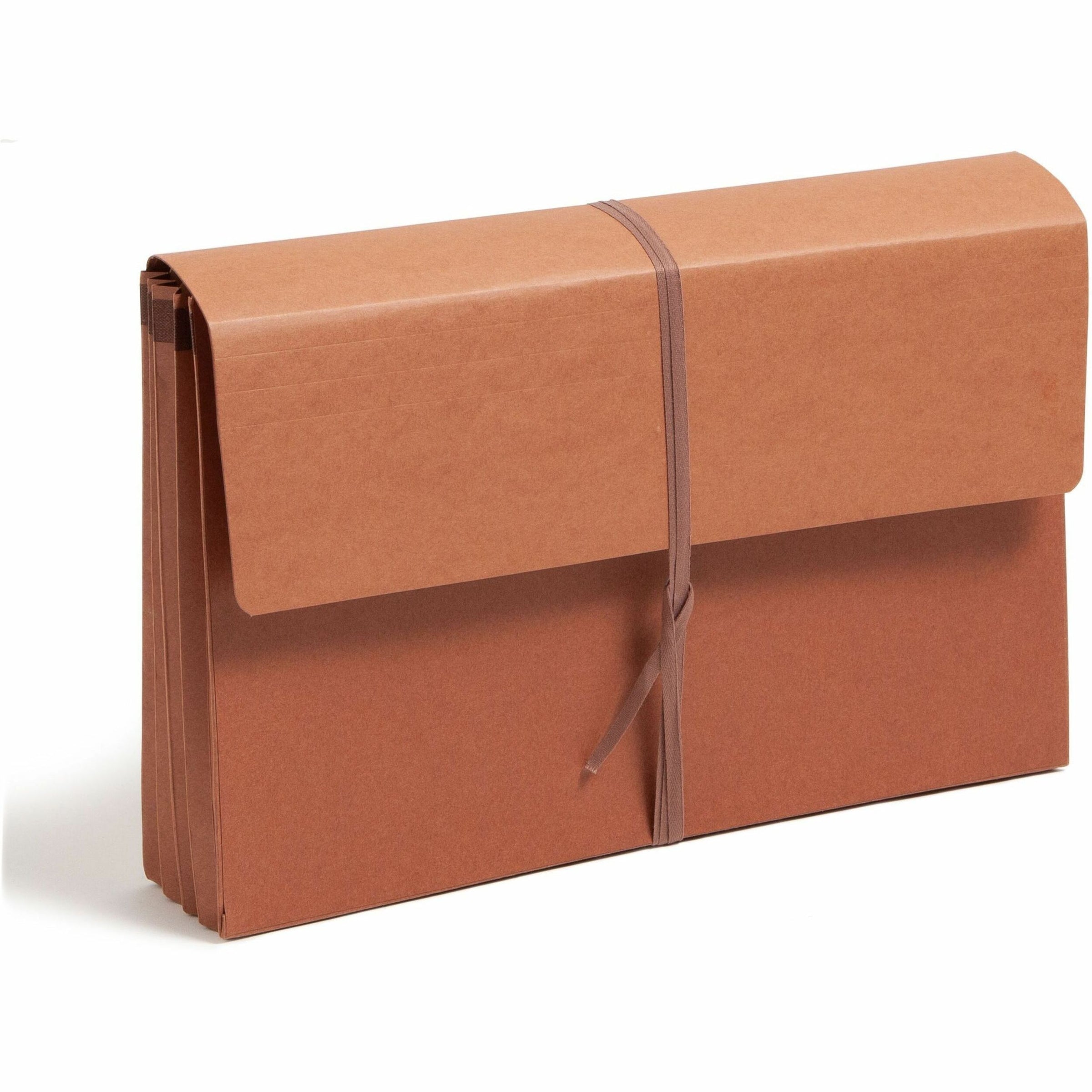 Redrope Expanding Wallets, 3.5" Expansion, 1 Section, Cloth Tie Closure, Legal Size (9.5" x 14.75"), Redrope